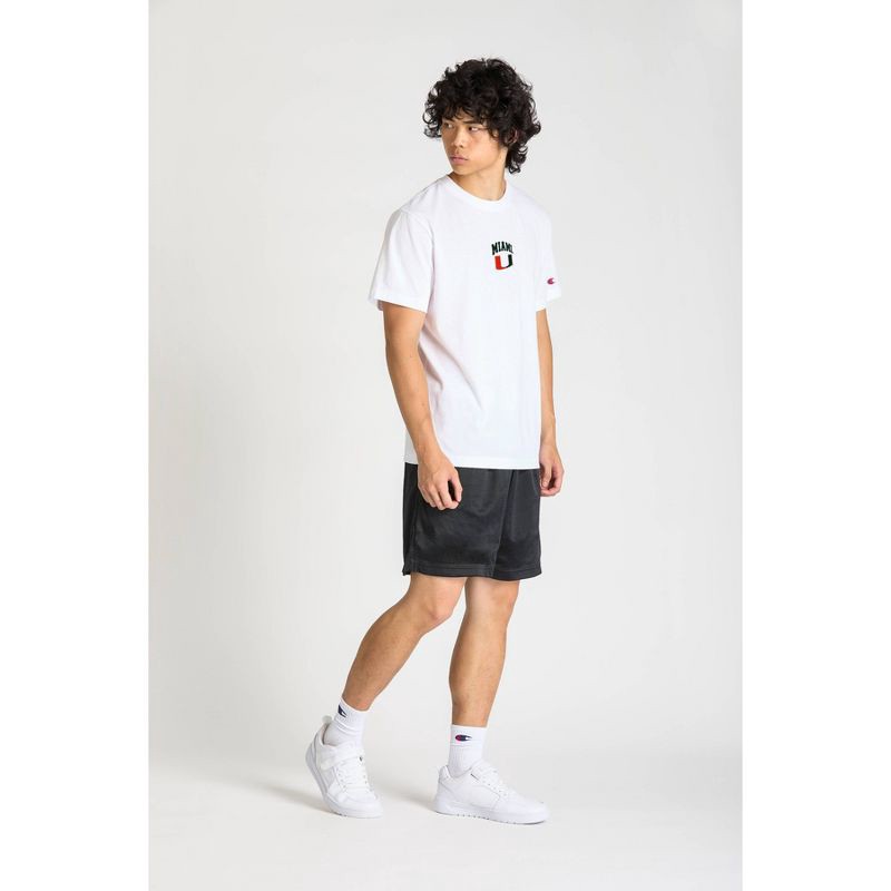 slide 1 of 4, NCAA Miami Hurricanes Men's Champion White T-Shirt - L, 1 ct