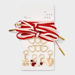 Hearts Shoe Accessory Set - A New Day™ Red