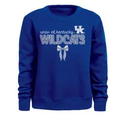 NCAA Kentucky Wildcats Girls' Bow Sweatshirt - M