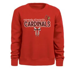 NCAA Louisville Cardinals Girls' Bow Sweatshirt - XL