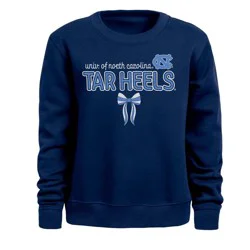 NCAA North Carolina Tar Heels Girls' Bow Sweatshirt - L