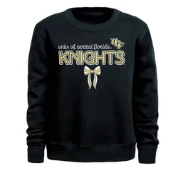 NCAA UCF Knights Girls' Bow Sweatshirt - L
