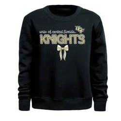 NCAA UCF Knights Girls' Bow Sweatshirt - L