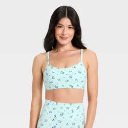 Women's Everyday Soft Light Support Bra - All In Motion™ Light Mint Green S