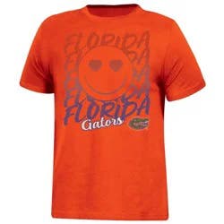 NCAA Florida Gators Girls' Smile T-Shirt - XS