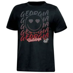 NCAA Georgia Bulldogs Girls' Smile T-Shirt - L
