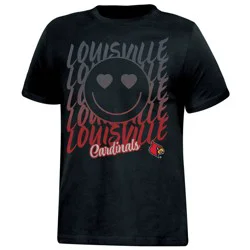 NCAA Louisville Cardinals Girls' Smile T-Shirt - M