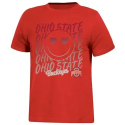 NCAA Ohio State Buckeyes Girls' Smile T-Shirt - S