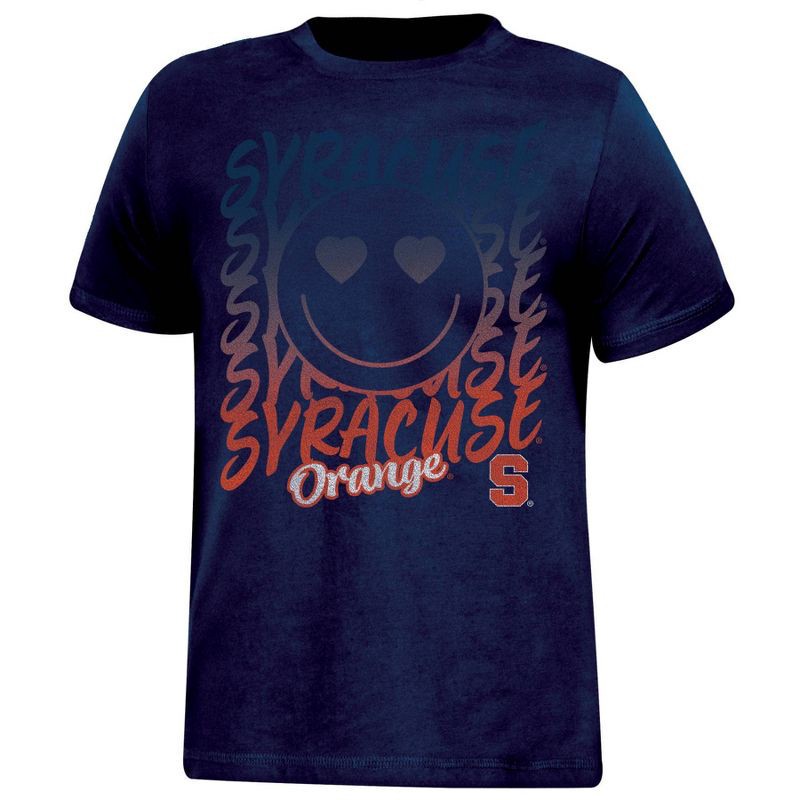 slide 1 of 3, NCAA Syracuse Orange Girls' Smile T-Shirt - M, 1 ct