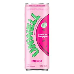 Unwell Passionfruit, Orange, Guava Energy Drink - 12 fl oz