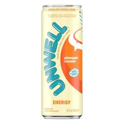Unwell Pineapple Coconut Energy Drink - 12 fl oz