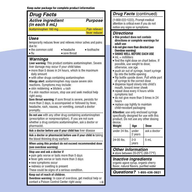 slide 2 of 10, Genexa Infants' Pain & Fever Treatment - Cherry - 2 fl oz, 2 fl oz