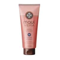 Maui Vera Sunscreen Lotion - SPF 30 - Lavender & Peppermint - 3oz: Whole Body Zinc Oxide, Travel Size