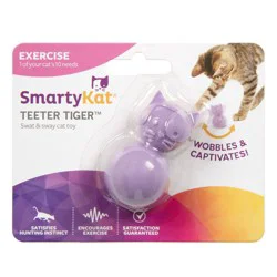 SmartyKat Teeter Tiger Interactive Cat Toy - Purple