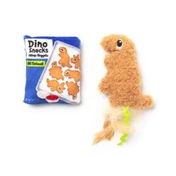 Quirky Kitty Dino Plush Cat Toy: Cuddle, Pounce, All Sizes, 0.037kg