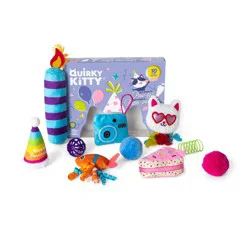Quirky Kitty Birthday Box Plush Cat Toy: All Sizes, 0.143 lbs