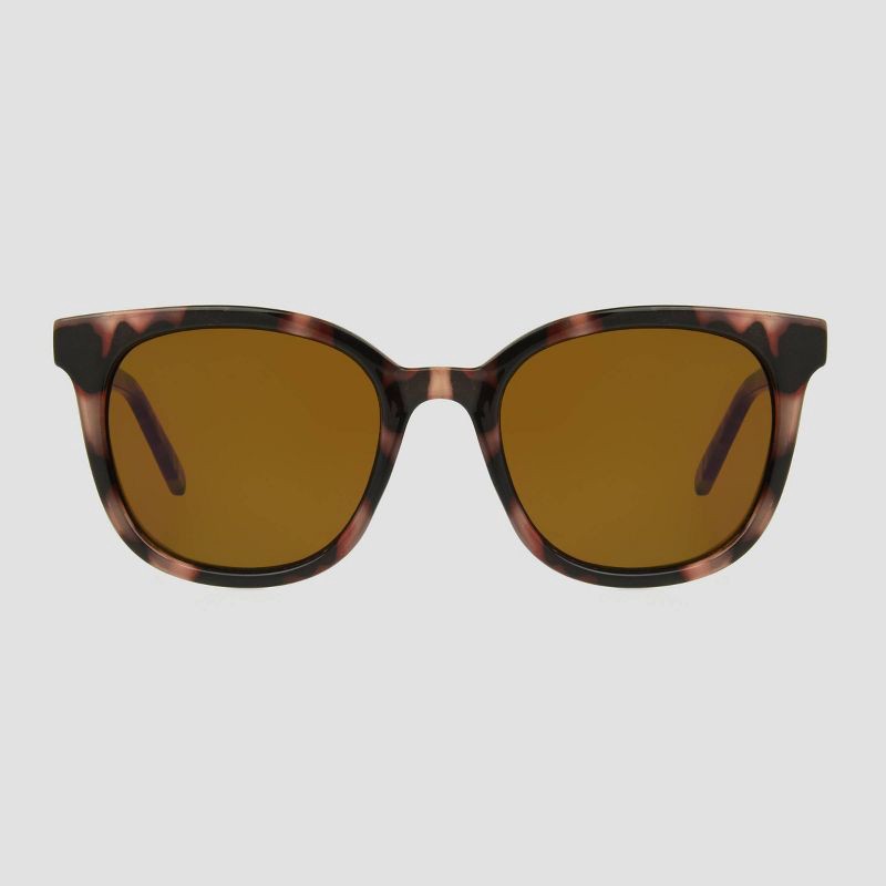 slide 2 of 3, Women's Crystal Plastic Square Sunglasses - Universal Thread™ Tortoise, 1 ct
