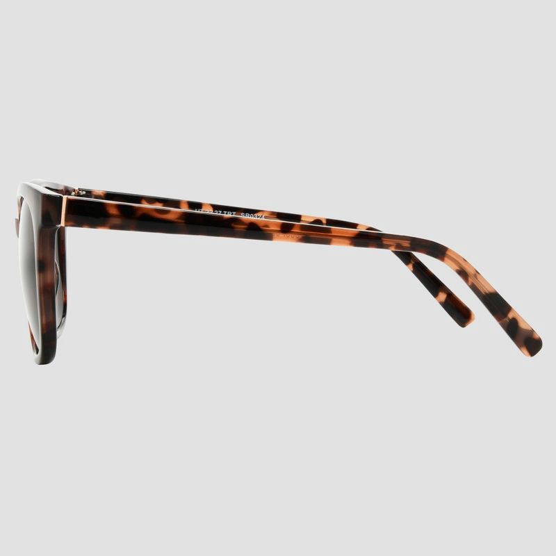 slide 3 of 3, Women's Crystal Plastic Square Sunglasses - Universal Thread™ Tortoise, 1 ct