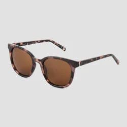 Women's Crystal Plastic Square Sunglasses - Universal Thread™ Tortoise