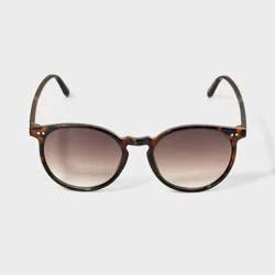 Women's Plastic Round Tortoise Sunglasses - Wild Fable™ Brown