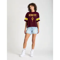 NCAA Arizona State Sun Devils Women's Champion Sequin Print T-Shirt - M