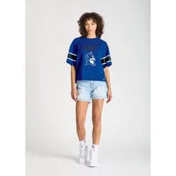 NCAA Duke Blue Devils Women's Champion Sequin Print T-Shirt - XL