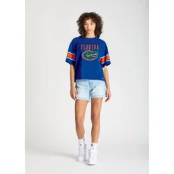 NCAA Florida Gators Women's Champion Sequin Print T-Shirt - L