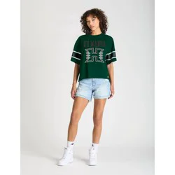 NCAA Hawaii Rainbow Warriors Women's Champion Sequin Print T-Shirt - L