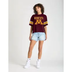 NCAA Minnesota Golden Gophers Women's Champion Sequin Print T-Shirt - L