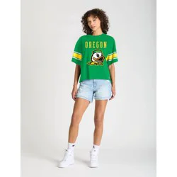 NCAA Oregon Ducks Women's Champion Sequin Print T-Shirt - M