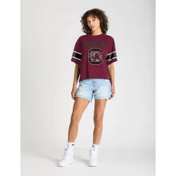 NCAA South Carolina Gamecocks Women's Champion Sequin Print T-Shirt - XL