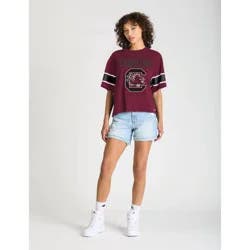 NCAA South Carolina Gamecocks Women's Champion Sequin Print T-Shirt - XL