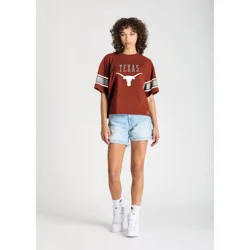 NCAA Texas Longhorns Women's Champion Sequin Print T-Shirt - M