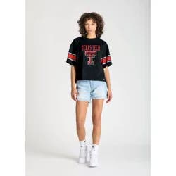 NCAA Texas Tech Red Raiders Women's Champion Sequin Print T-Shirt - L