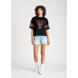 NCAA Texas Tech Red Raiders Women's Champion Sequin Print T-Shirt - XL