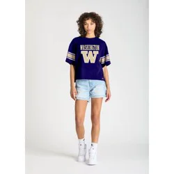 NCAA Washington Huskies Women's Champion Sequin Print T-Shirt - XL