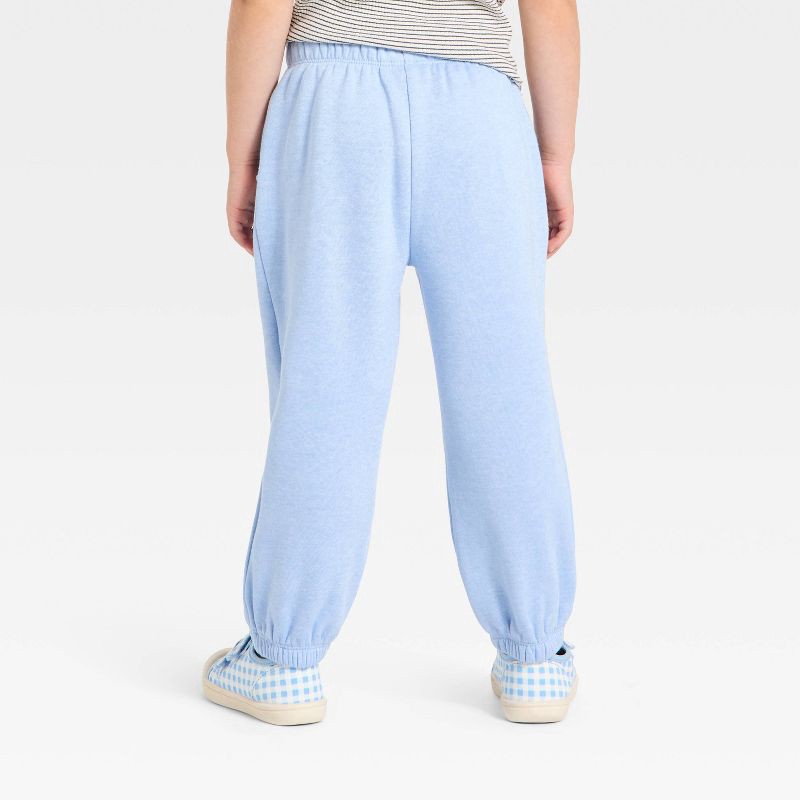 slide 3 of 4, Toddler Girls' Love Jogger Pants - Cat & Jack™ Blue 2T, 1 ct