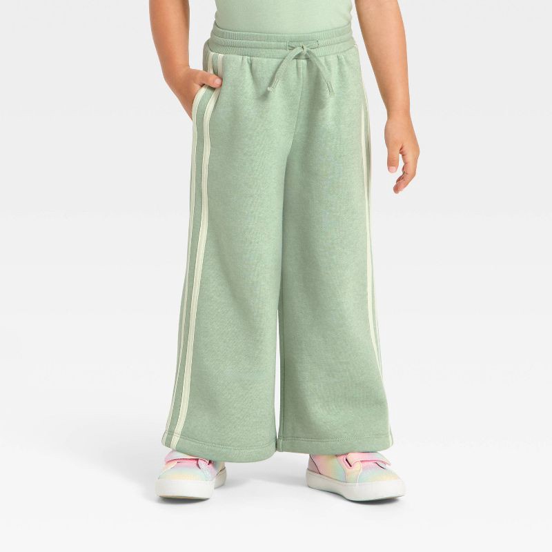 slide 2 of 4, Toddler Girls' 'Kindness Grows' Pullover Sweater and Pull-On Pants Set - Cat & Jack™ Green 12M, 1 ct