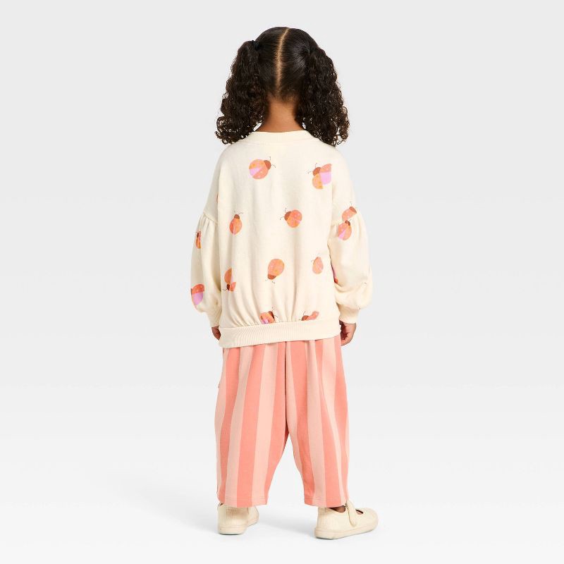 slide 2 of 4, Toddler Girls' Lady Bug Pullover Sweater and Pull-On Pants Set - Cat & Jack™ Pink4T, 1 ct