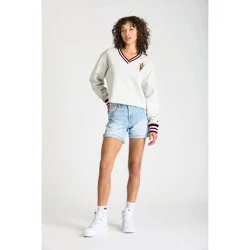 NCAA Arizona State Sun Devils Women's Champion Ash V-Neck Sweatshirt - S