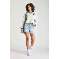 NCAA Memphis Tigers Women's Champion Ash V-Neck Sweatshirt - M