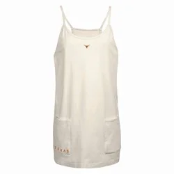 NCAA Texas Longhorns Women's Off White Dress - S