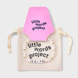 Little Words Project "Faith" Beaded Bracelet - Angel Aura