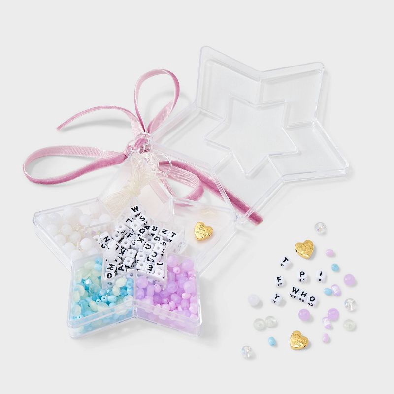 slide 2 of 3, Little Words Project Wish Upon A Bead Bag Charm Kit - Blue, 1 ct