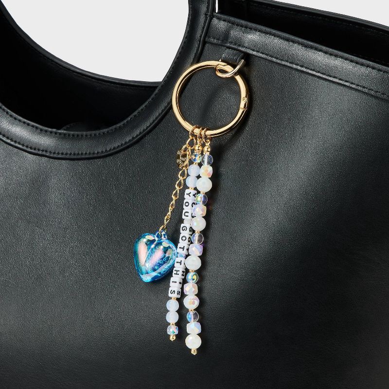 slide 2 of 2, Little Words Project "You Got This" Beaded Bag Charm, 1 ct