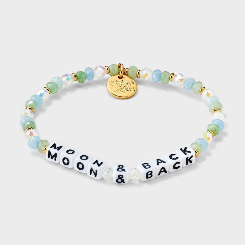 slide 3 of 5, Little Words Project "Moon & Back" Beaded Bracelet - Clean Slate, 1 ct