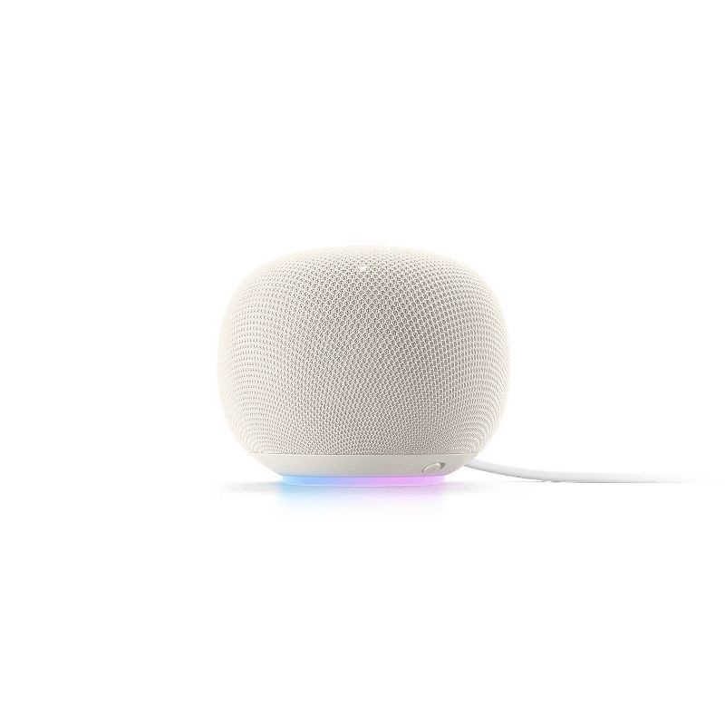 slide 1 of 11, Google Home Speaker - Smart Speaker with 360 Degree Sound and Gemini For Home Voice Assistant - Porcelain, 1 ct