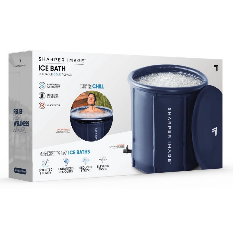 slide 6 of 7, Sharper Image Ice Bath Portable 31.5" Inflatable Pool - Navy, 1 ct