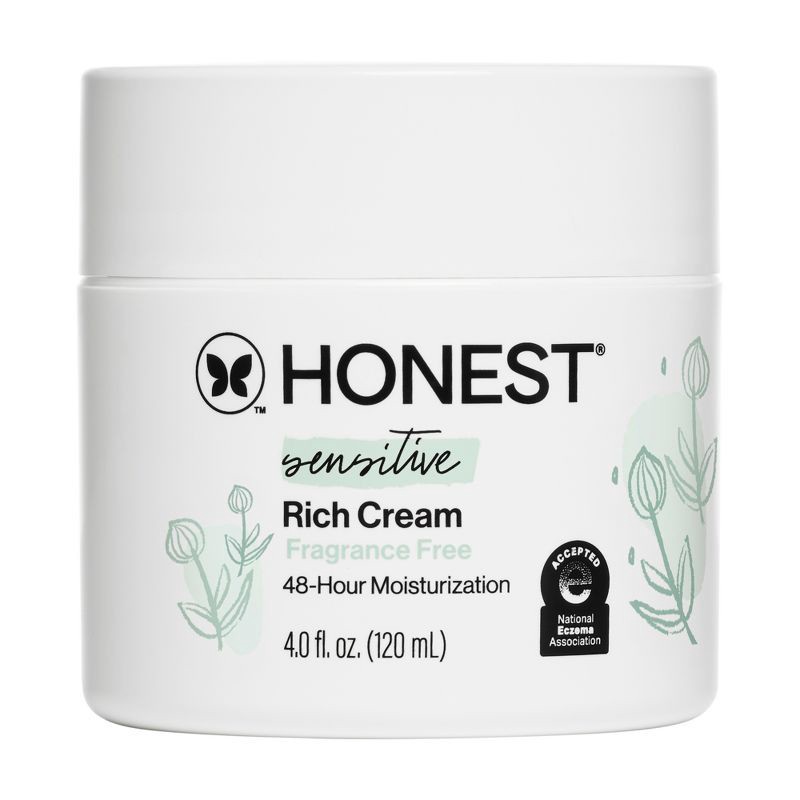 slide 1 of 13, The Honest Company Sensitive Rich Cream - Fragrance Free - 4 fl oz, 4 fl oz