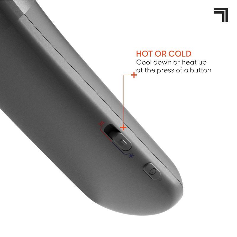 slide 5 of 8, Sharper Image Cordless Cool and Heat Neckwear Device Black, 1 ct